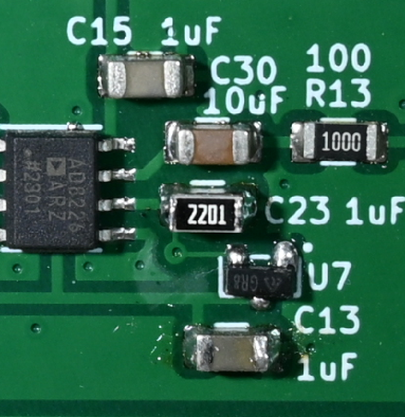 2.2kohm resistor on top of C23